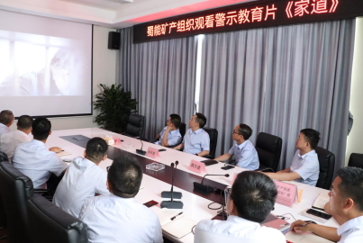 威九国际矿产组织观看《家道》警示教育片